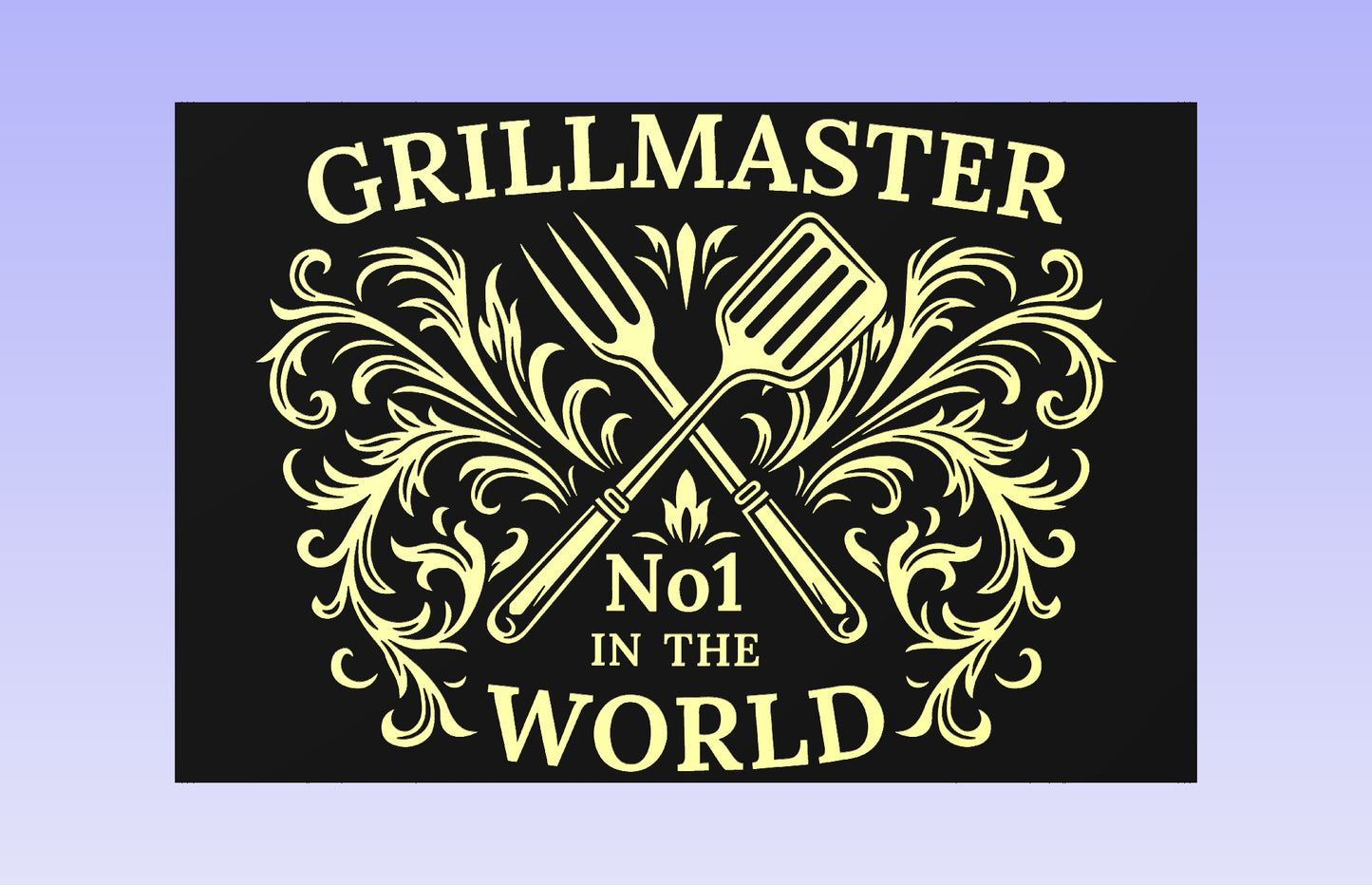 GRILLMASTER No1 18x12" CNC inlay plan