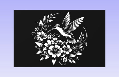 Hummingbird 19*12" CNC inlay plan