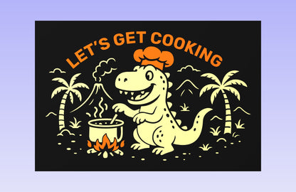 Jurassic Cook 19x12" CNC inlay plan