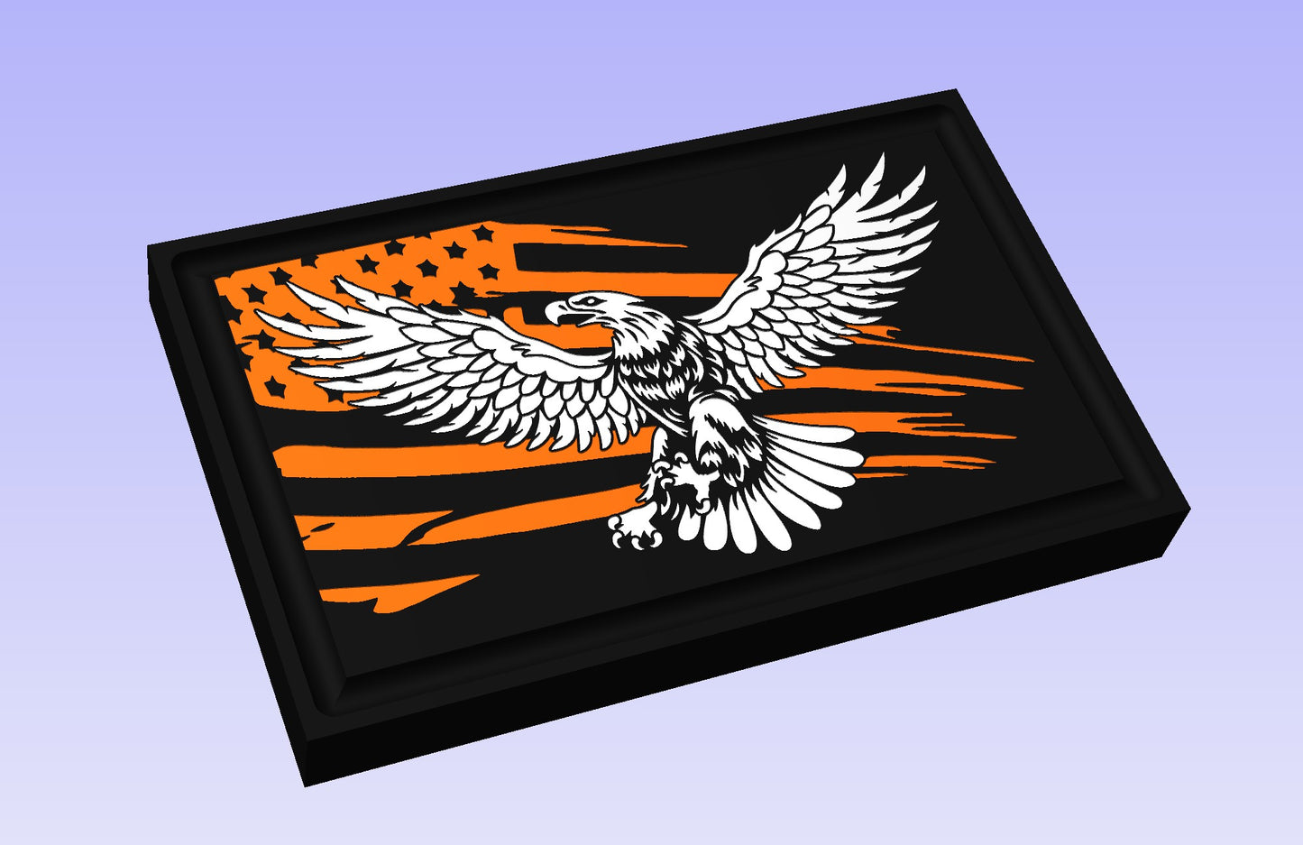 The Bold Eagle 19x12" CNC inlay plan