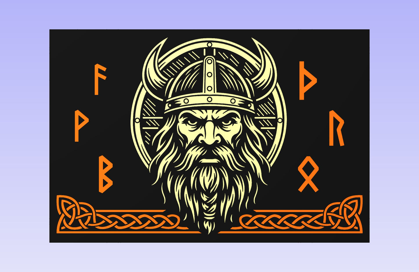 Nordic Guardian 18x12" CNC inlay plan