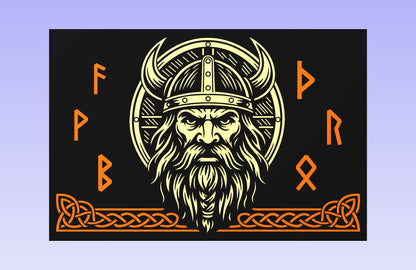 Nordic Guardian 18x12" CNC inlay plan