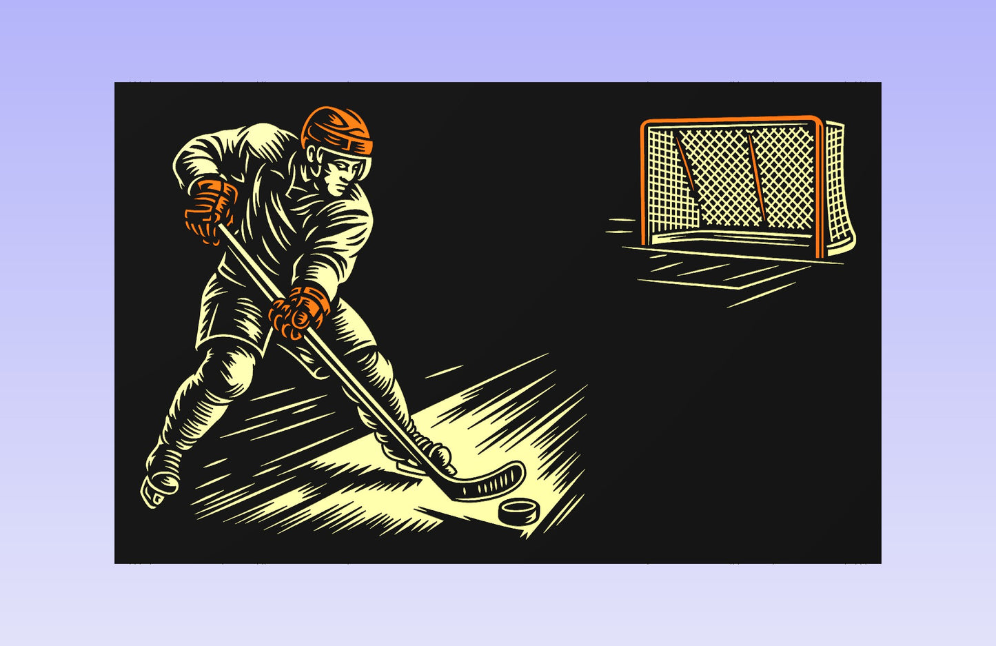Hockey Board 19x12" CNC inlay plan