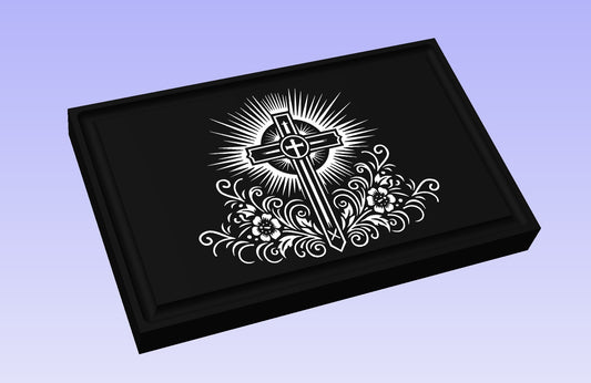 Radiant Cross 19x12" CNC inlay plan