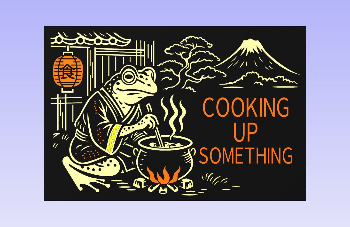 Ramen Frog 18x12" CNC inlay plan