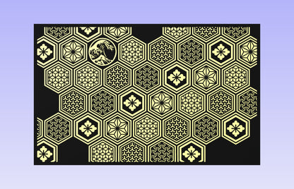 Kikko Board #2 19x12" CNC inlay plan