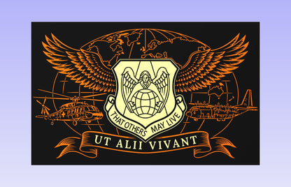 USAF Pararescue 19 x 12" CNC inlay plan