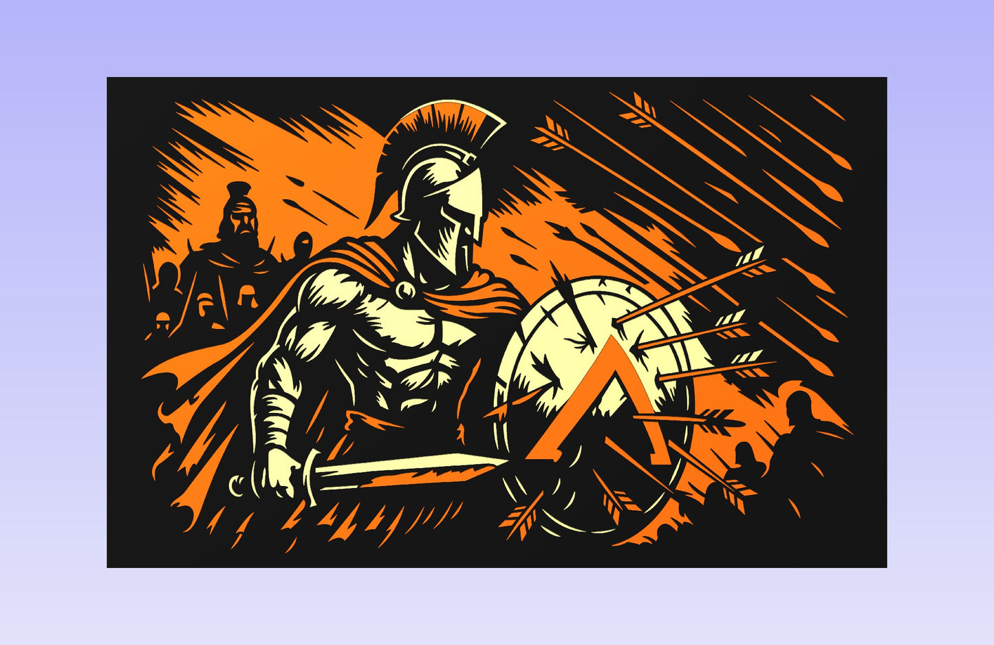Spartan Shield 19x12'' CNC inlay plan