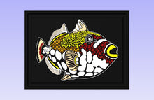 Load image into Gallery viewer, Clown Triggerfish board 16x12&#39;&#39; CNC inlay plan
