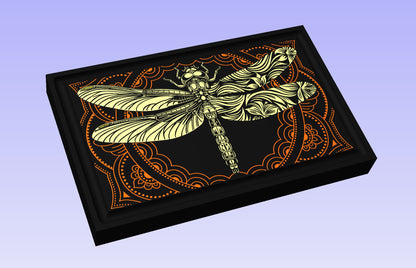 Dragonfly Board 19x12" CNC inlay plan