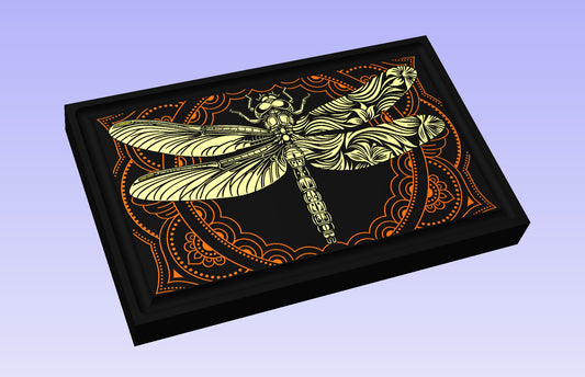 Dragonfly Board 19x12" CNC inlay plan
