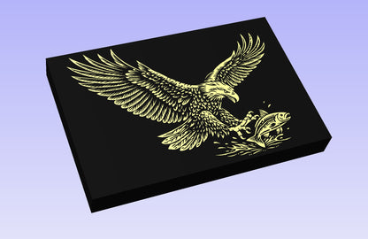 Eagle Fishing 18x12" CNC inlay plan