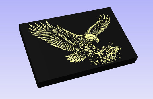 Eagle Fishing 18x12" CNC inlay plan