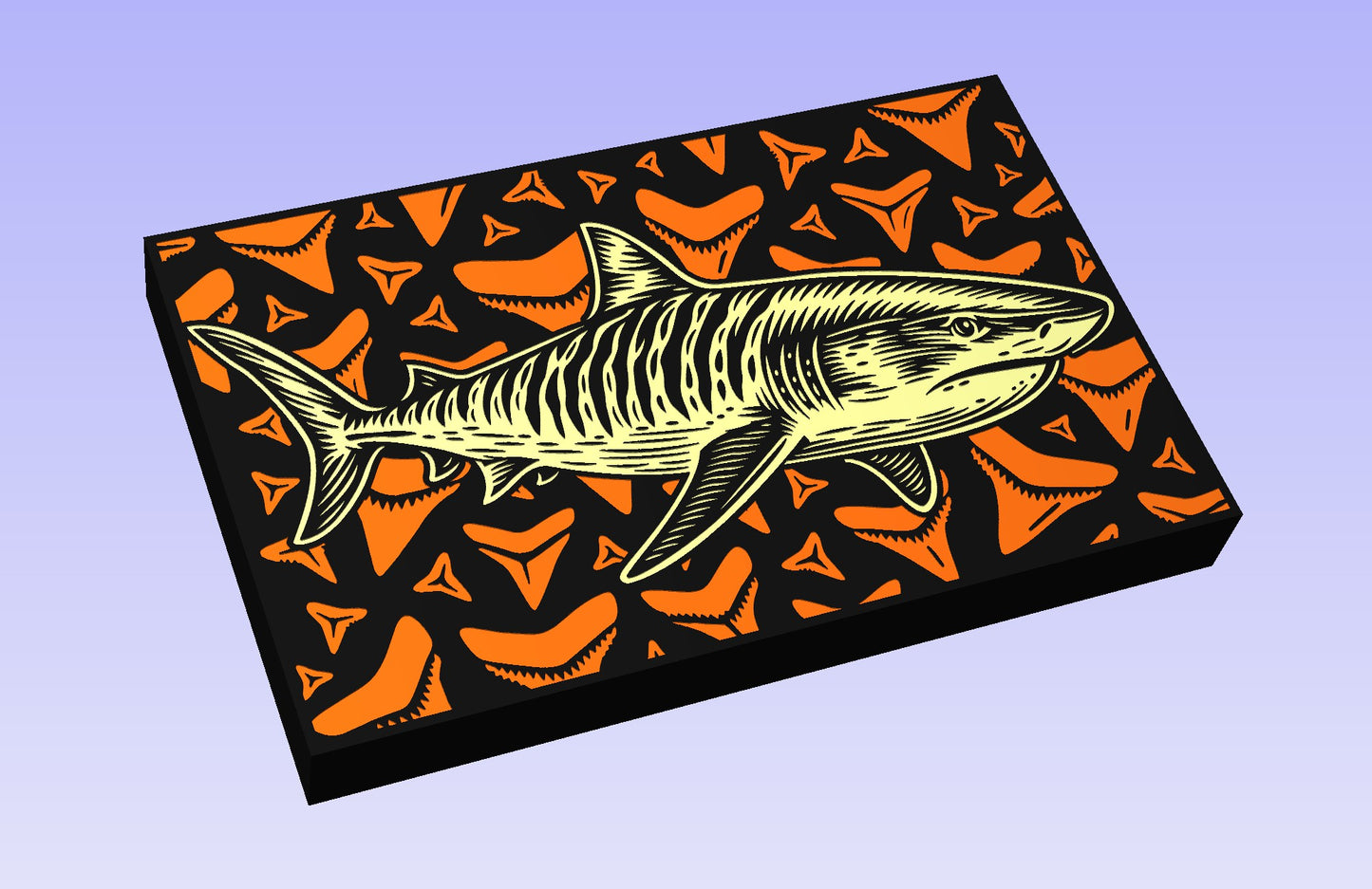 Tiger Shark 19x12" CNC inlay plan