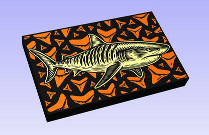 Tiger Shark 19x12" CNC inlay plan