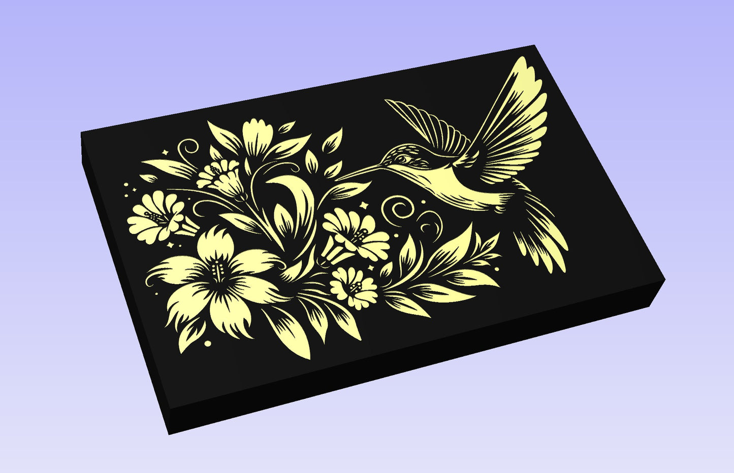 Hummingbird 2 19x12" CNC inlay plan