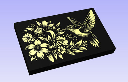 Hummingbird 2 19x12" CNC inlay plan