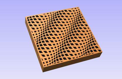 Grid Warp 12x12" CNC inlay plan