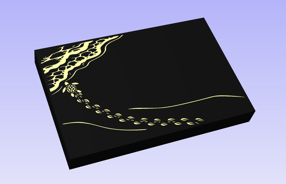 Turtle Tracks 18x12" CNC inlay plan