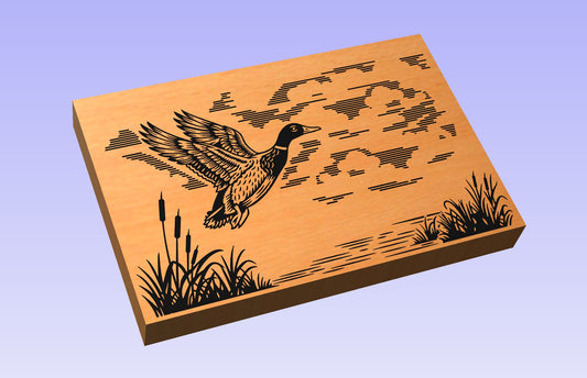 Wild Duck 18x12" CNC inlay plan