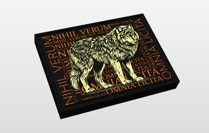 The Wolf 24 x 18" CNC inlay plan