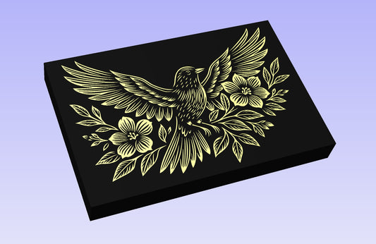 Bloom & Flight 18x12" CNC inlay plan