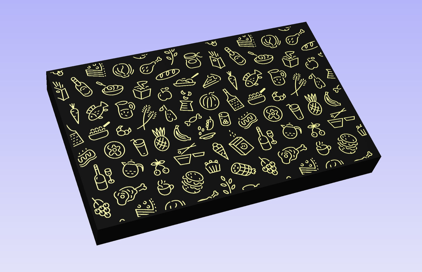 The Kitchen stuff 19x12" CNC inlay plan