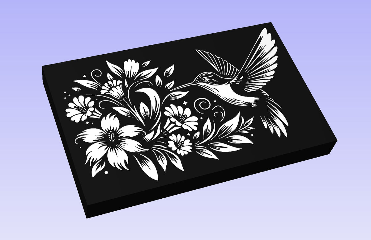 Hummingbird Inlay Templates Hummingbird 2 19*12