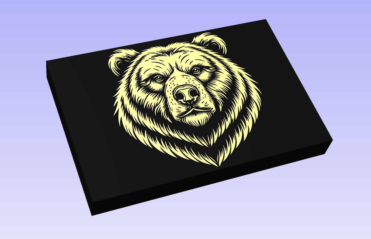 Bear 18x12" CNC inlay plan