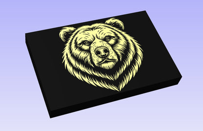 Bear 18x12" CNC inlay plan