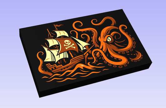 Kraken Board 19x12" CNC inlay plan