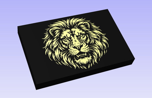 Lion 18x12" CNC inlay plan