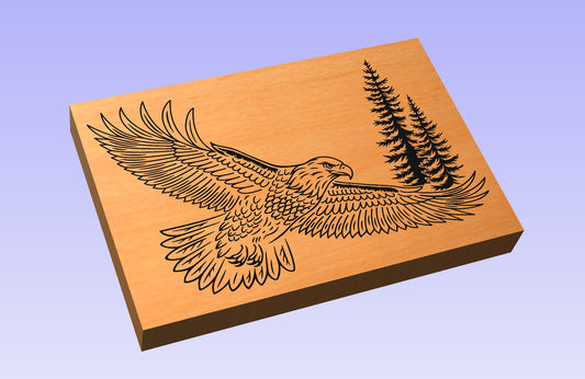 Eagle’s Flight 18x12" CNC inlay plan