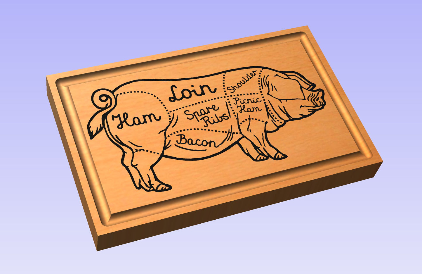 New Pig 19x12" CNC inlay plan