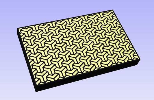 Y pattern 19x12" CNC inlay plan