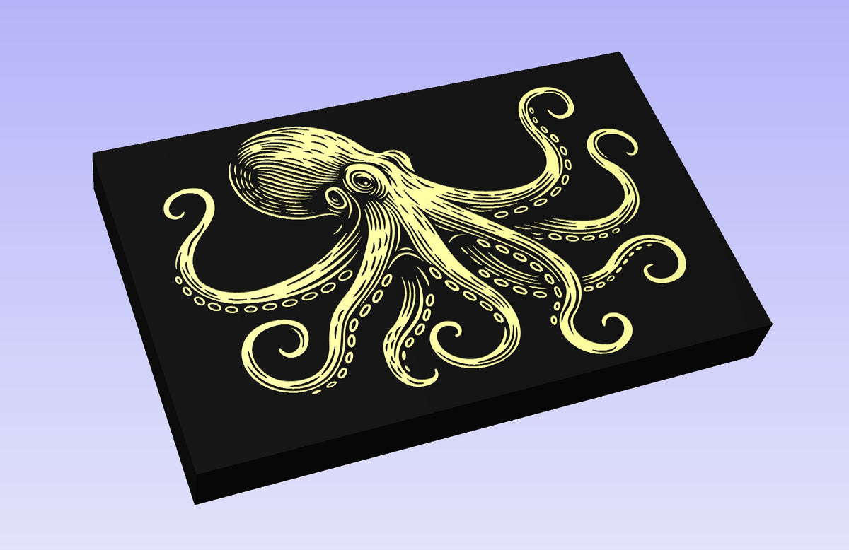 Octopus Inlay Octopus 19x12