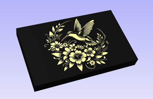 Hummingbird 19x12" CNC inlay plan