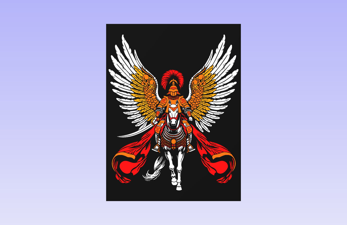 Winged Hussars 25 x 19" CNC inlay plan