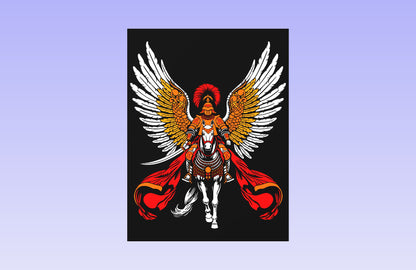 Winged Hussars 25 x 19" CNC inlay plan