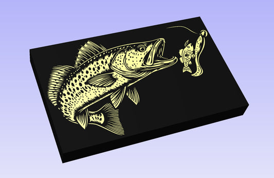 Seatrout Strike 19x12" CNC inlay plan
