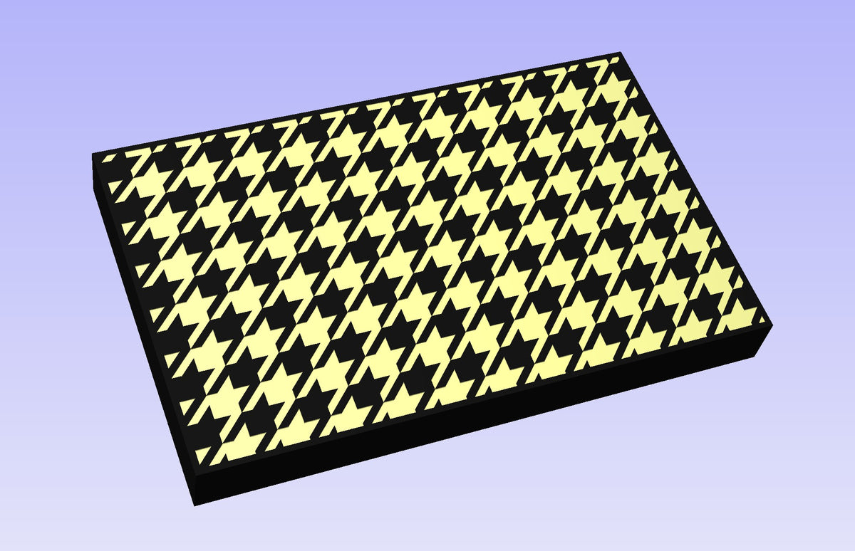 Houndstooth Pattern 19x12" CNC inlay plan