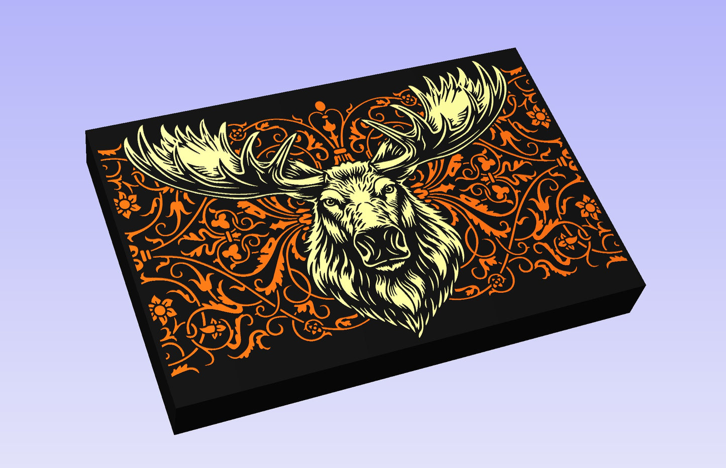 Royal Moose 18 x 12" CNC inlay plan