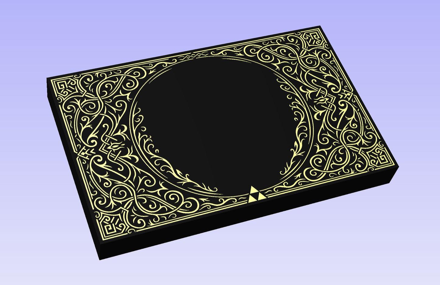 Floral Frame 19x12" CNC inlay plan