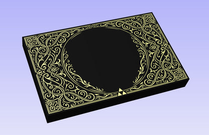 Floral Frame 19x12" CNC inlay plan