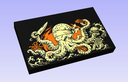 Tako (Octopus) 19 x 12" CNC inlay plan