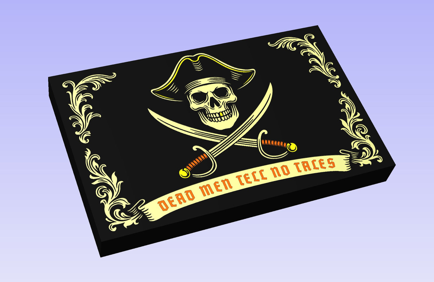 Dead Men’s Board 19x12" CNC inlay plan