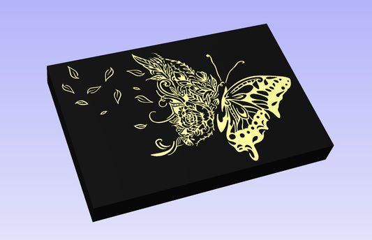 The Butterfly 18x12'' CNC inlay plan