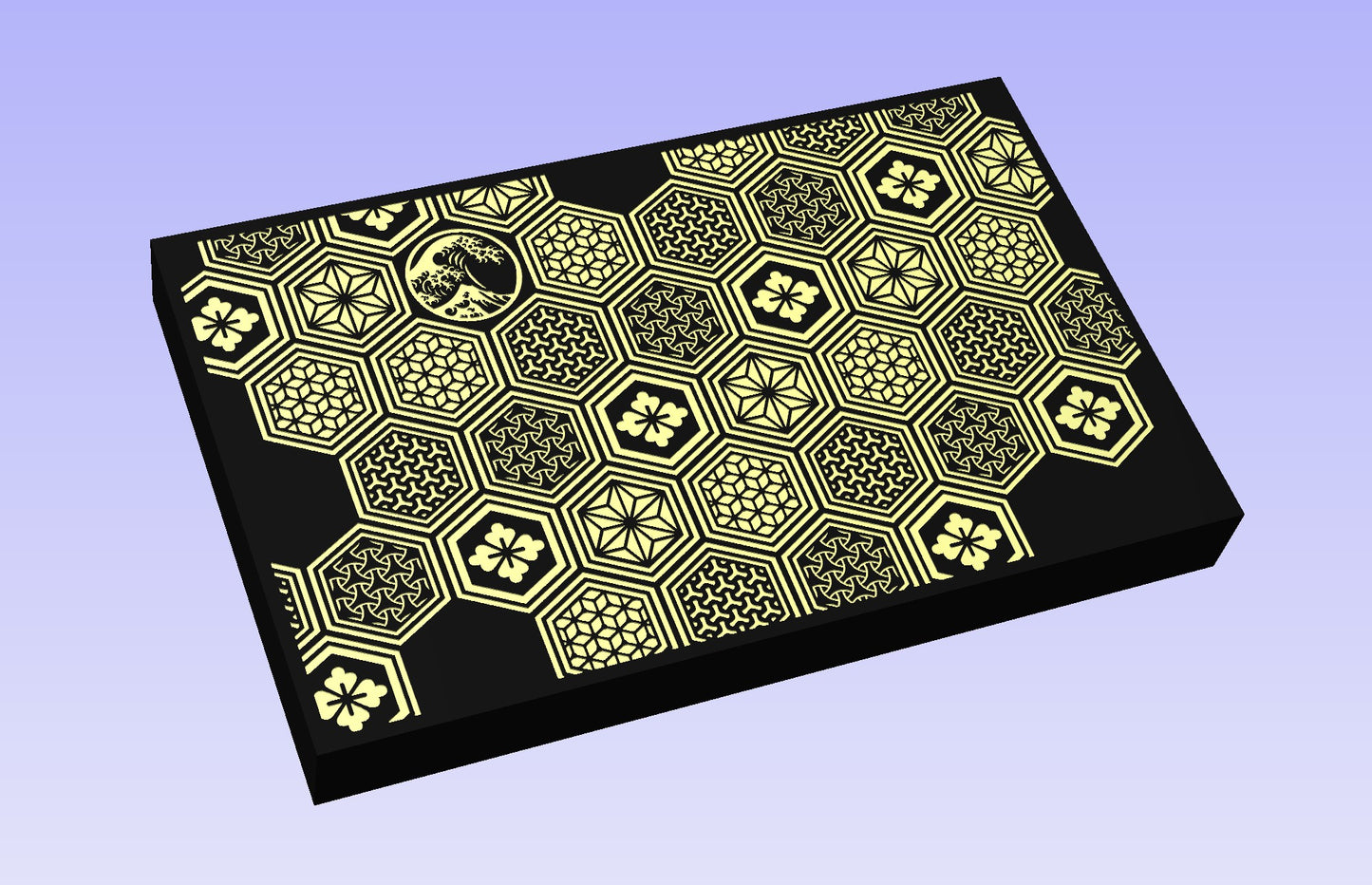 Kikko Board #2 19x12" CNC inlay plan