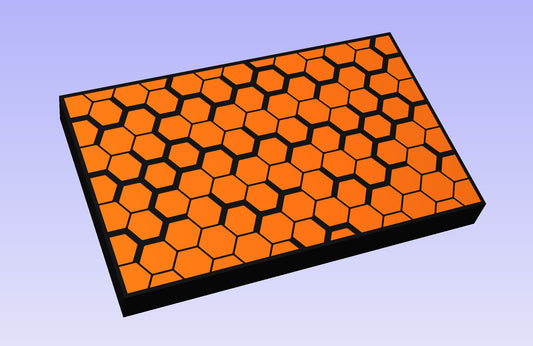 Hex Core 19x12" CNC inlay plan