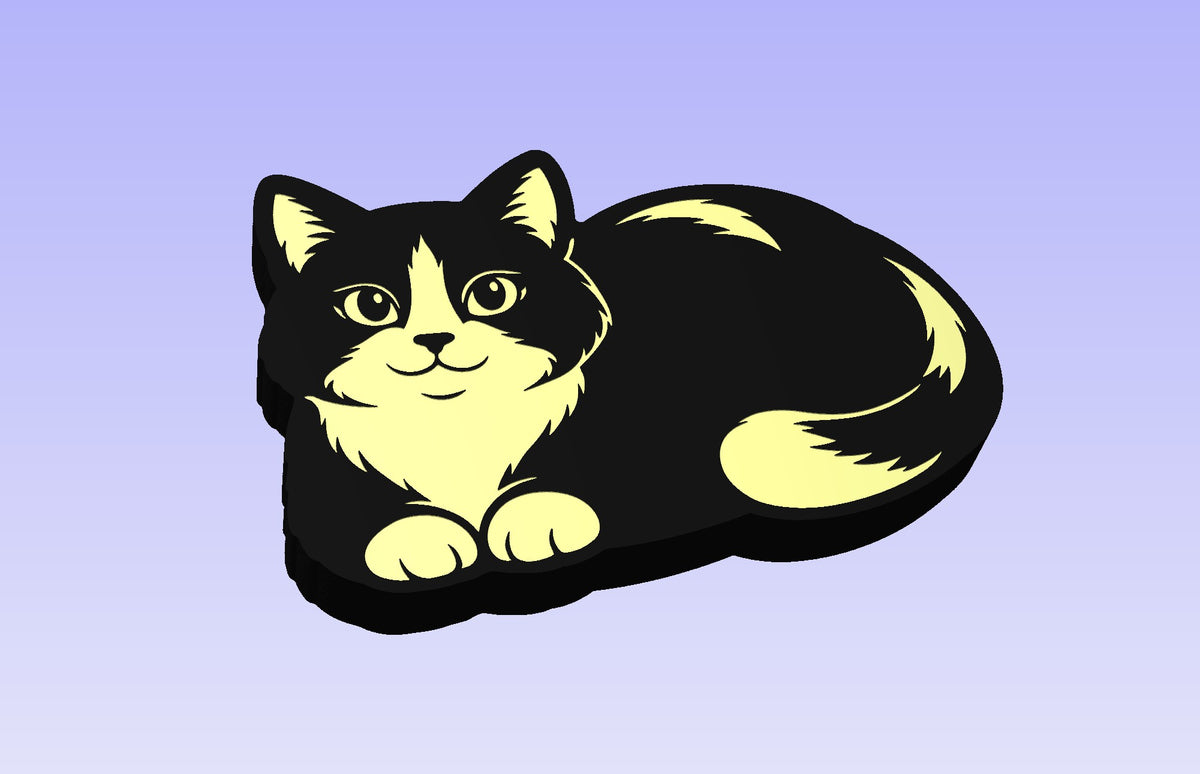 Cozy Cat 16.5 x 12" CNC inlay plan